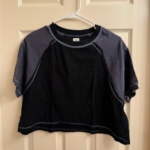 BDG Black and Gray Crop Top